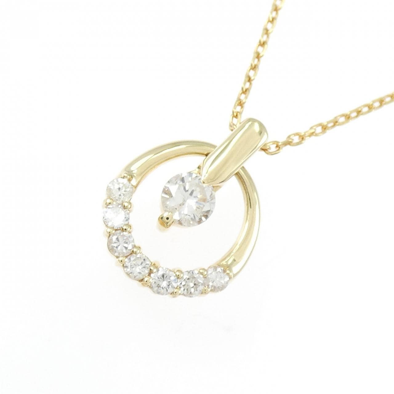 K18YG ダイヤモンド ネックレス 0.40CT