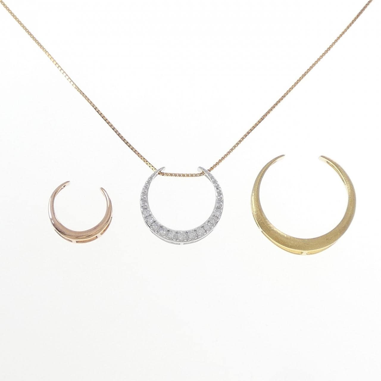 ジーエスティービー ダイヤモンド ネックレス 0.12CT