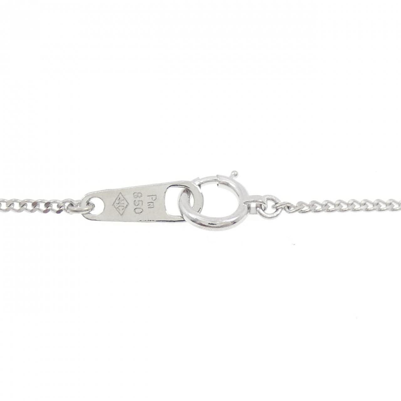 PT900/PT850 エメラルド ネックレス 0.30CT