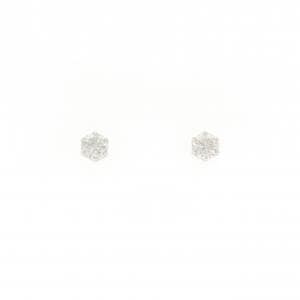 PT900 ソリティア ダイヤモンド ピアス 0.40CT
