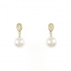 K18YG アコヤパール ピアス 7.3mm