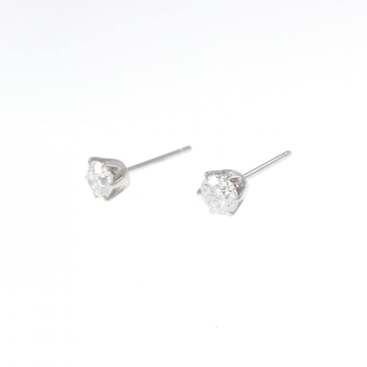 PT900 ダイヤモンド ピアス 0.313CT 0.319CT E-F SI2 VG-GOOD