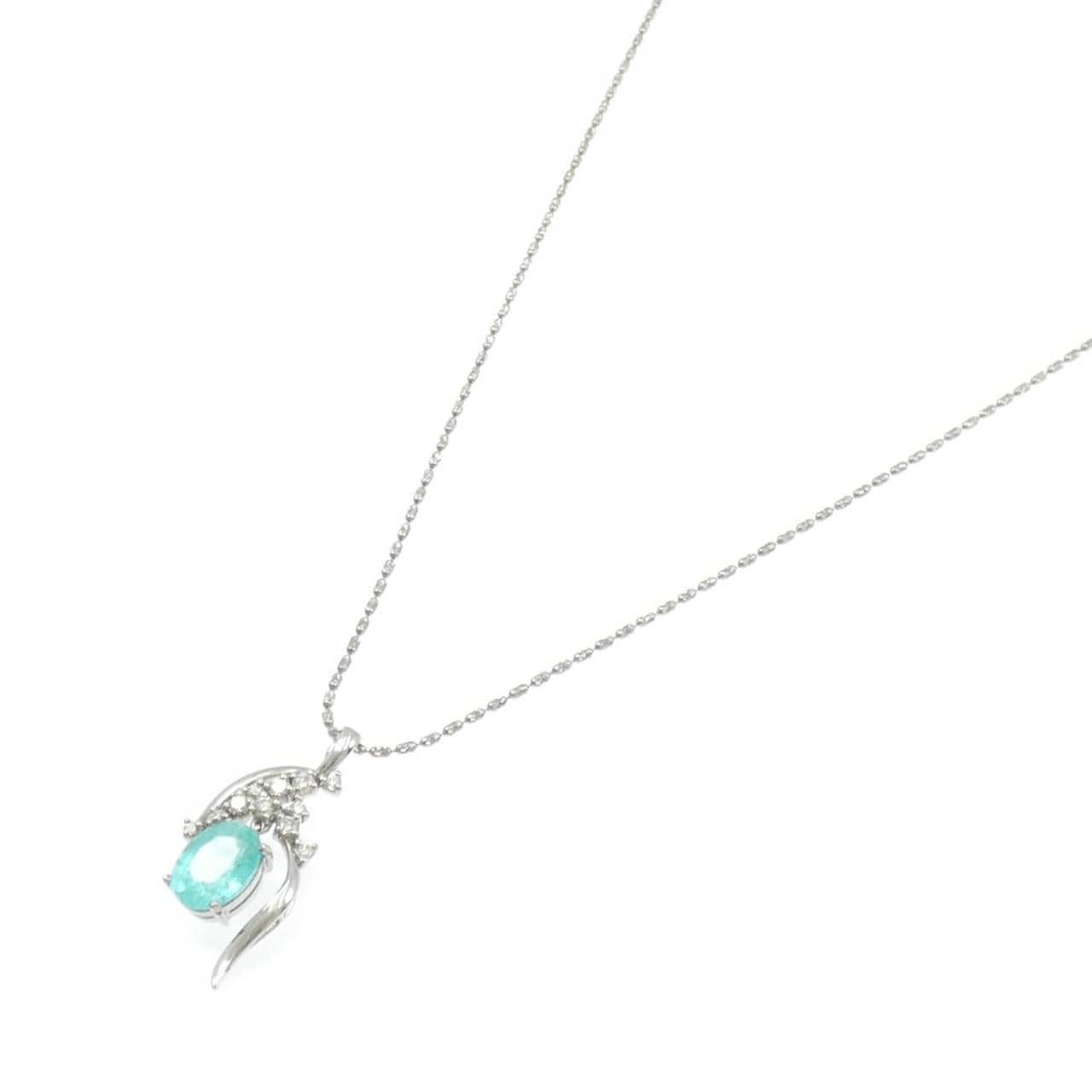 K18WG パライバトルマリン ネックレス 2.75CT