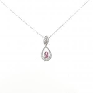 K18WG サファイヤ ネックレス 0.318CT