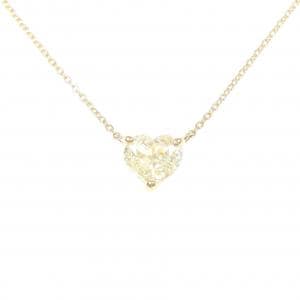 【リメイク】K18YG ダイヤモンド ネックレス 1.003CT VLY SI2 ハートシェイプ