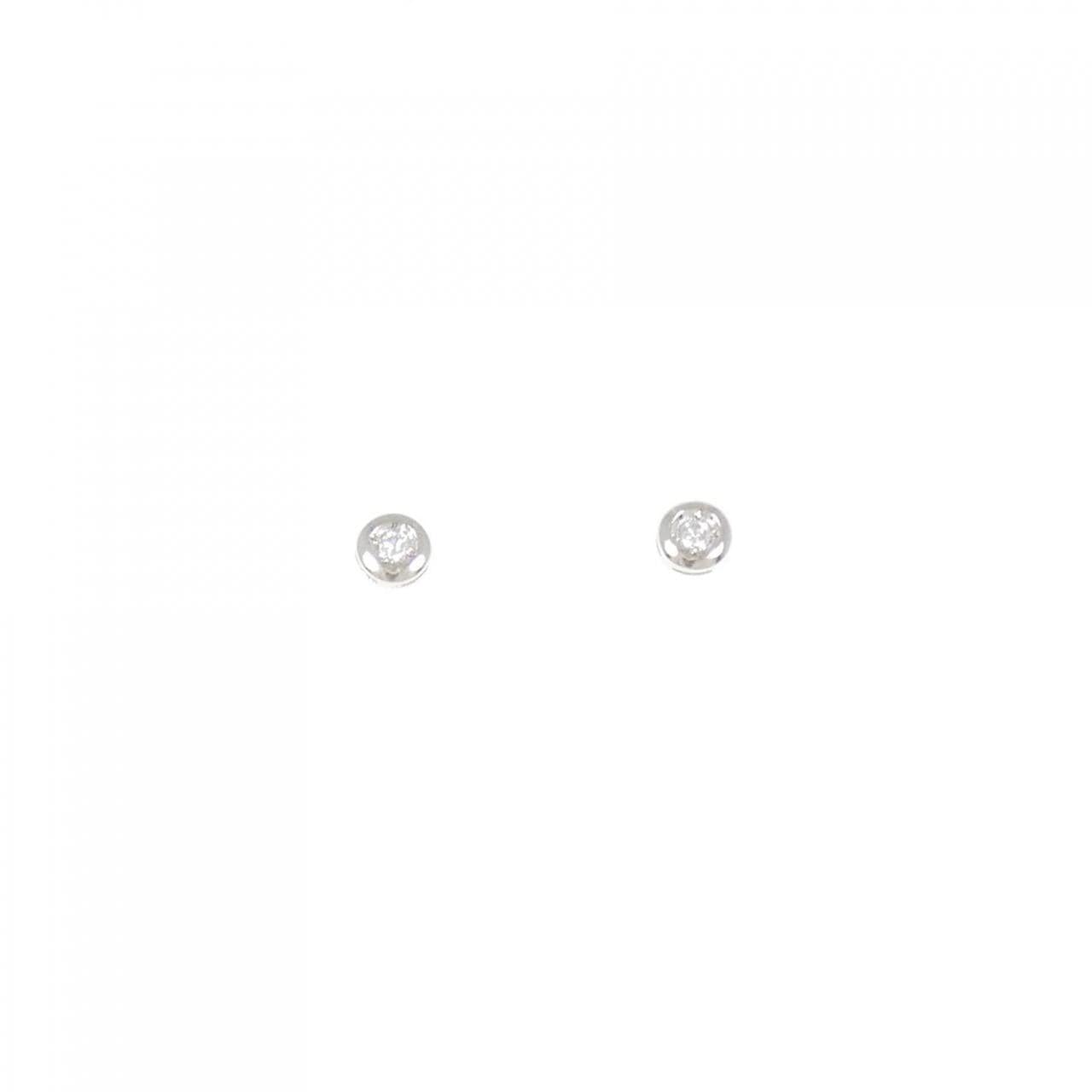 PT900 Solitaire Diamond Earrings 0.04CT