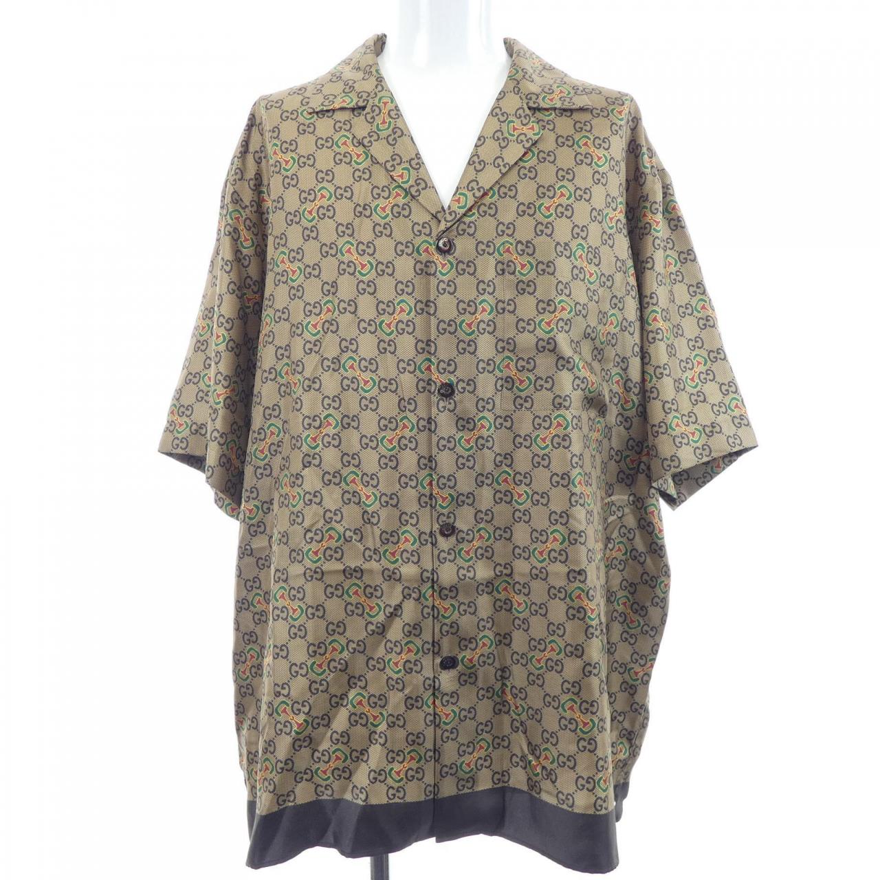 グッチ GUCCI GGホースビット プリント シルクツイル シャツ 794907 ZAQ9F S/Sシャツ