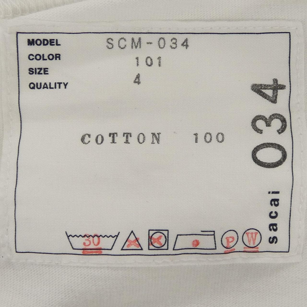 サカイ SACAI SCM-034 Tシャツ
