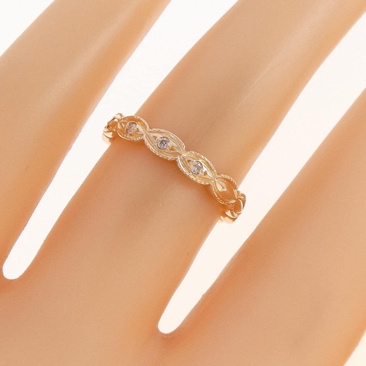 アガット ダイヤモンド リング 0.07CT