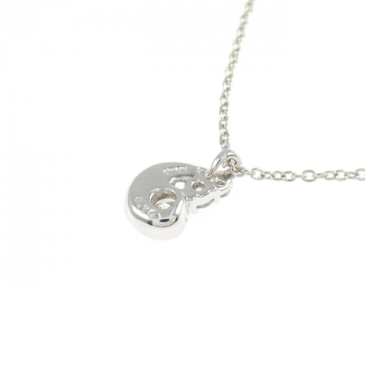 K18WG ダイヤモンド ネックレス 0.14CT