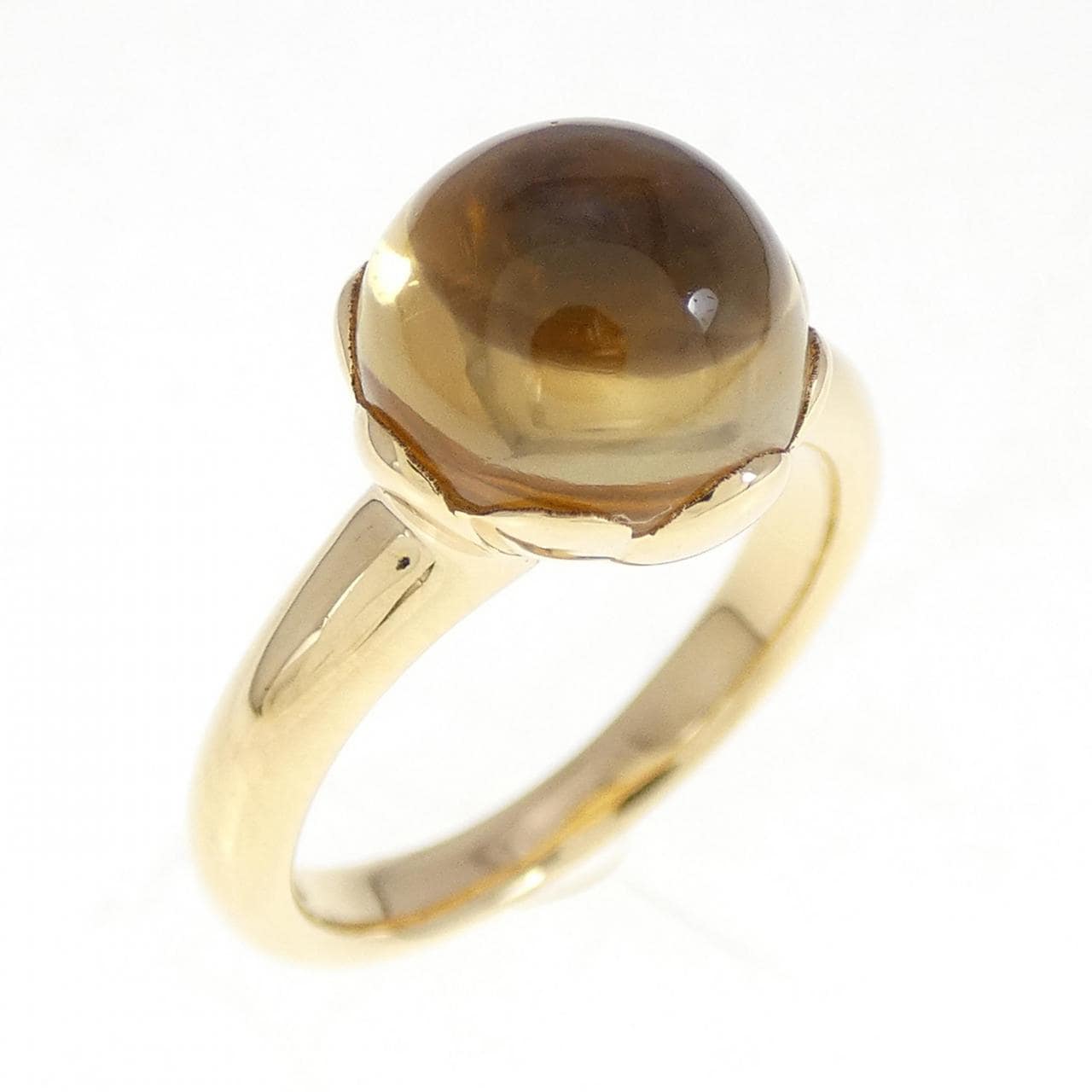 K18YG citrine ring