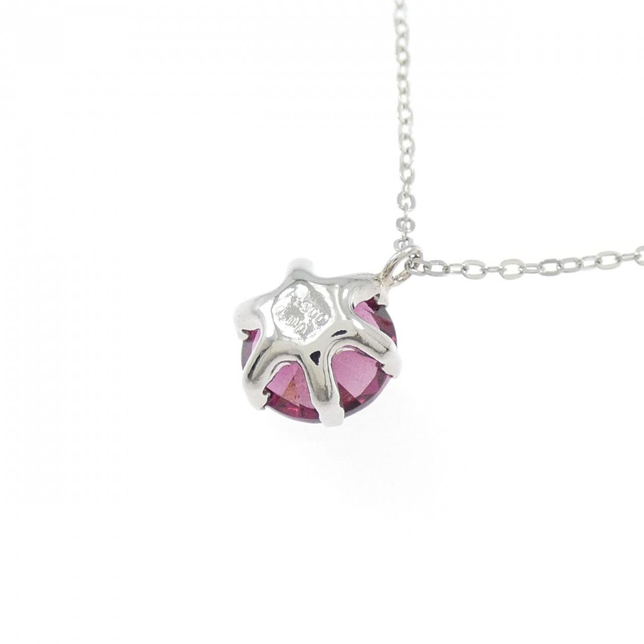 PT900/PT850 ガーネット ネックレス 1.00CT