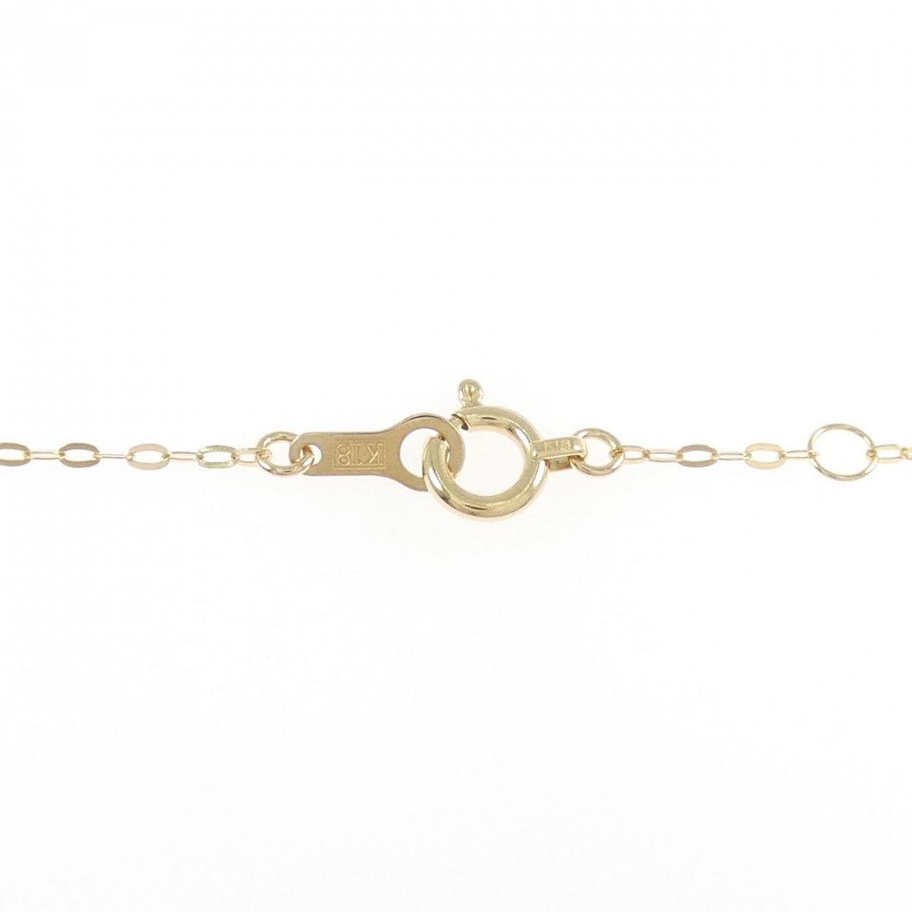 K18YG ソリティア ダイヤモンド ネックレス 0.17CT