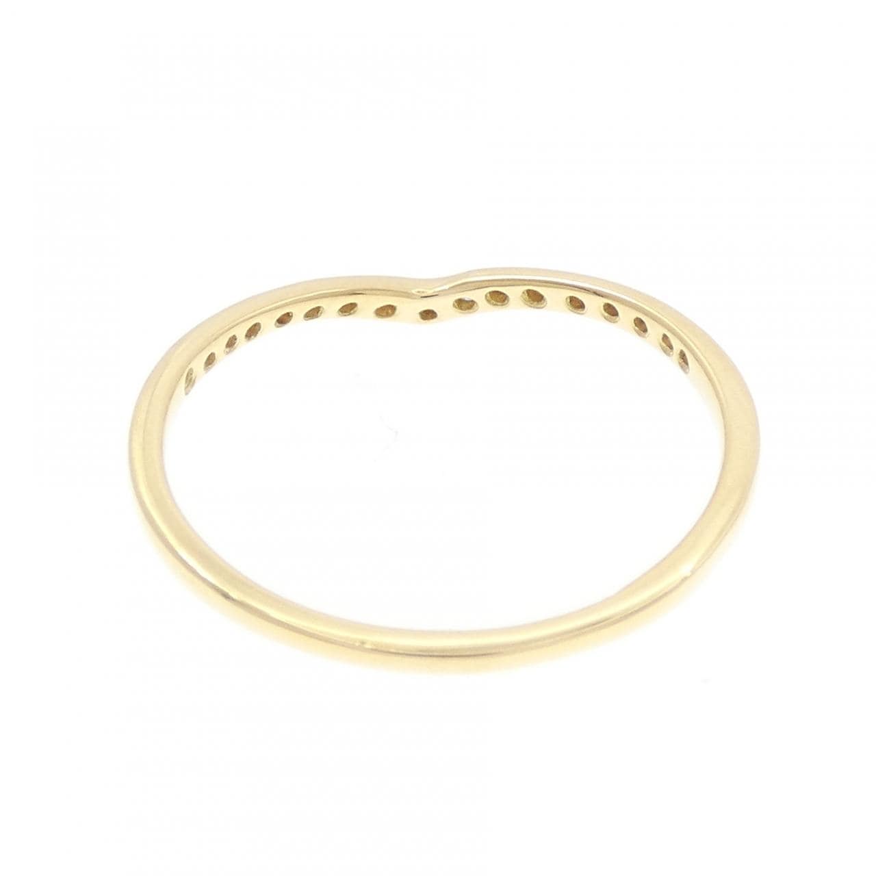 18KYG ダイヤモンド リング 0.05CT
