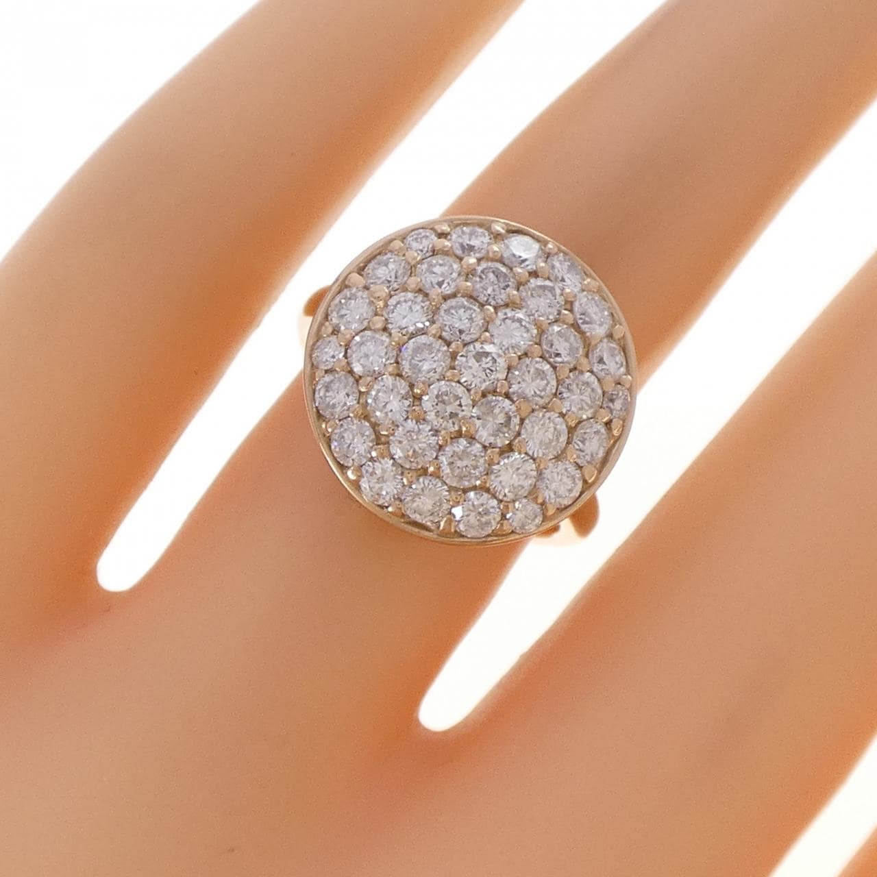 K18PG ダイヤモンド リング 1.80CT