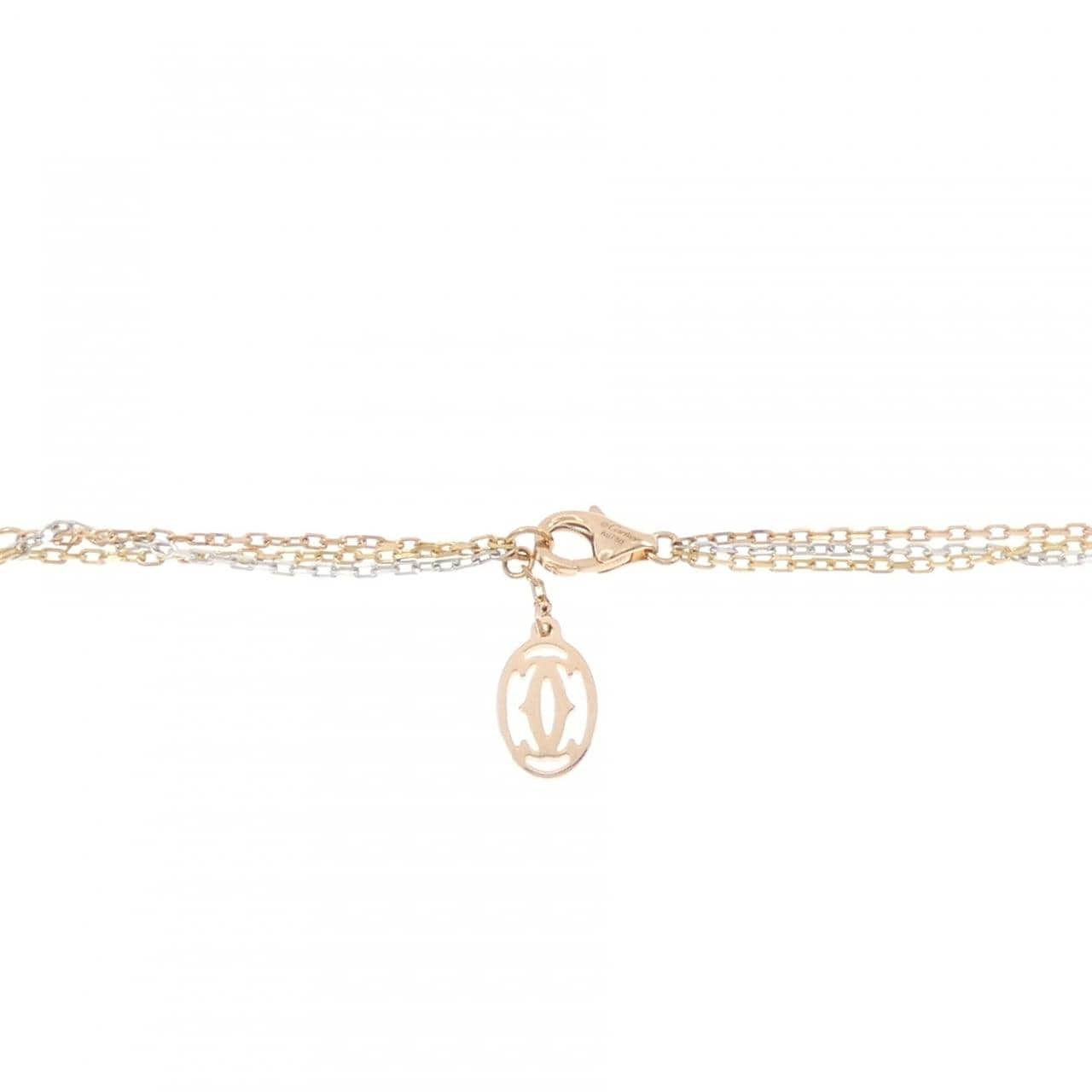 カルティエ スリーゴールド ネックレス