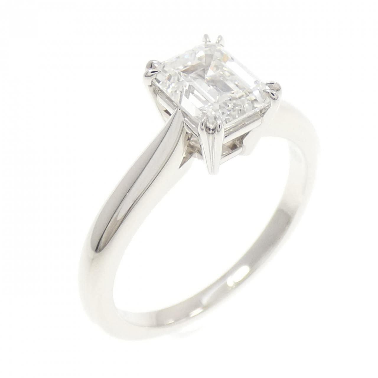 ハリーウィンストン ダイヤモンド リング 1.14CT E VS2 エメラルドカット