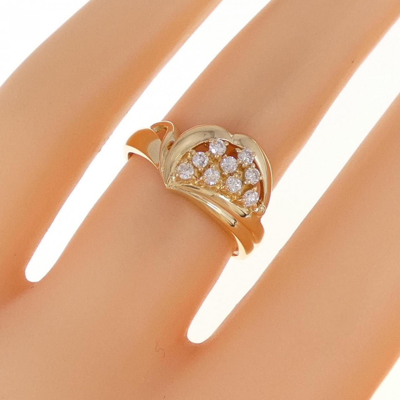 K18YG ダイヤモンド リング 0.17CT