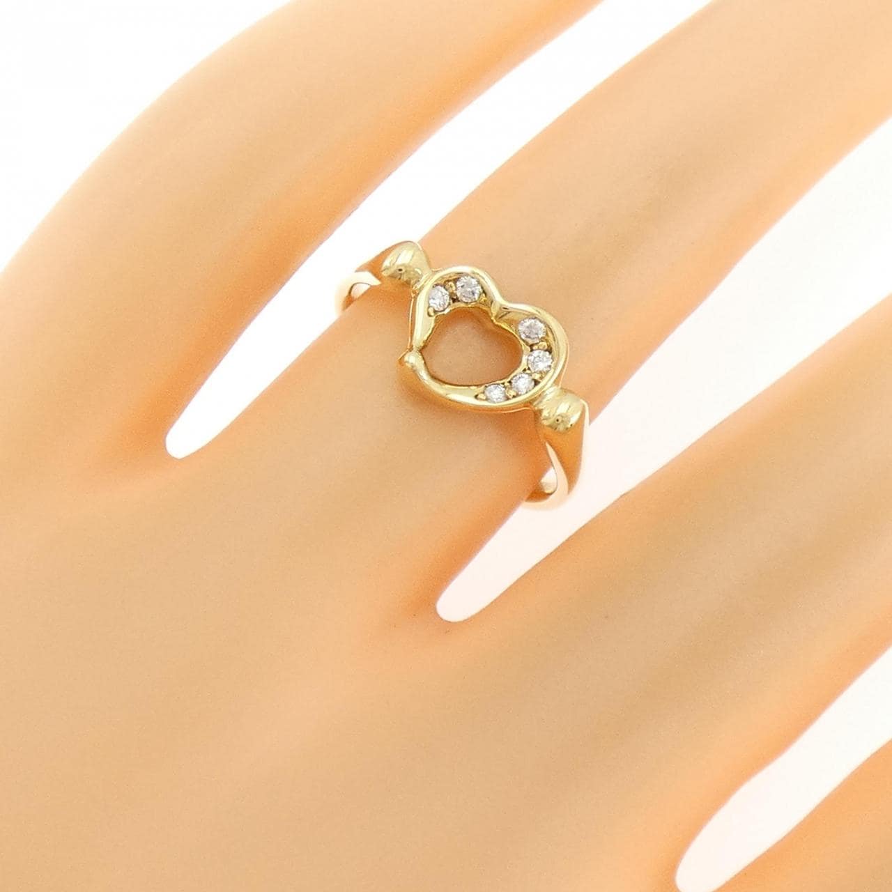 【ヴィンテージ】ティファニー オープンハート リング