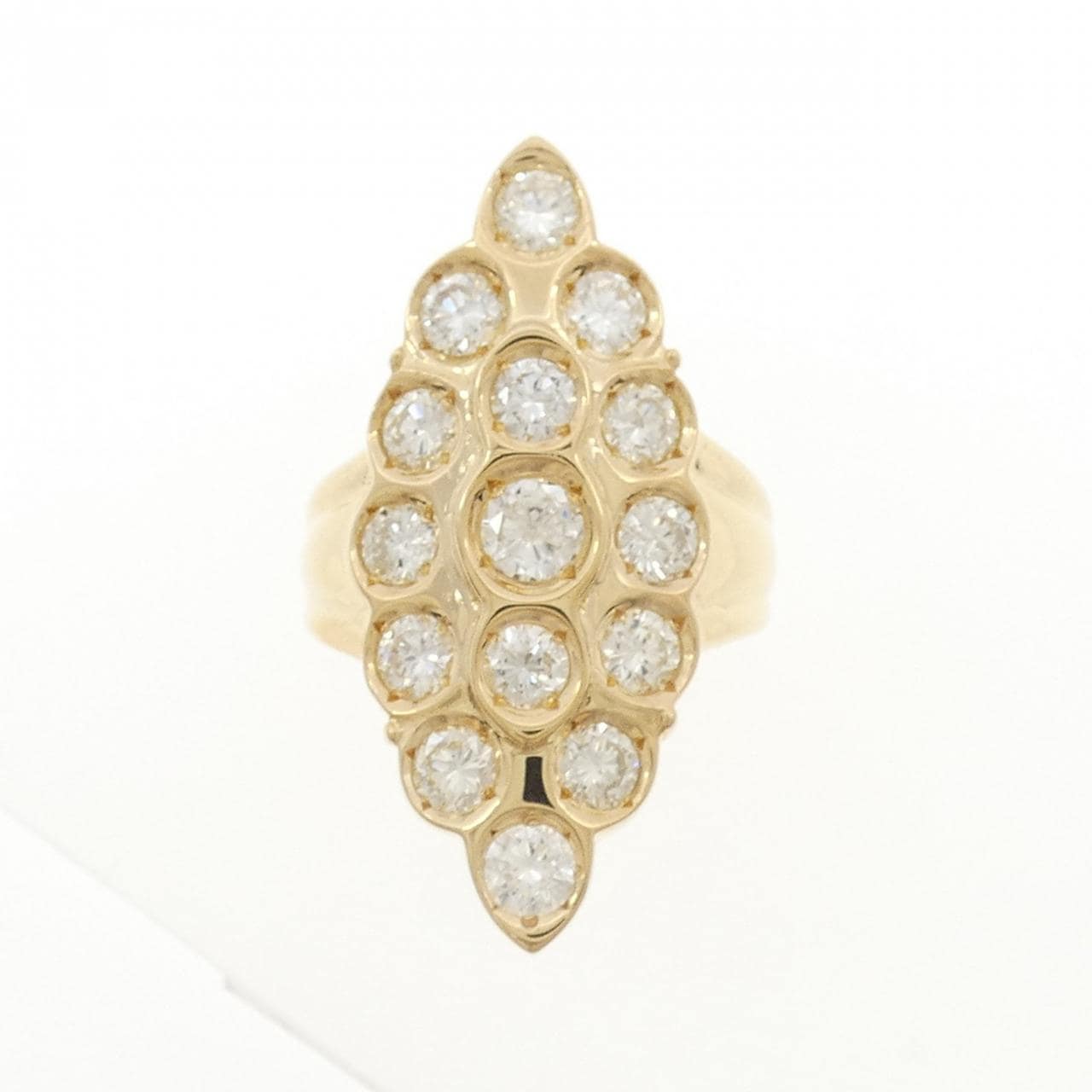 K18YG ダイヤモンド リング 2.22CT