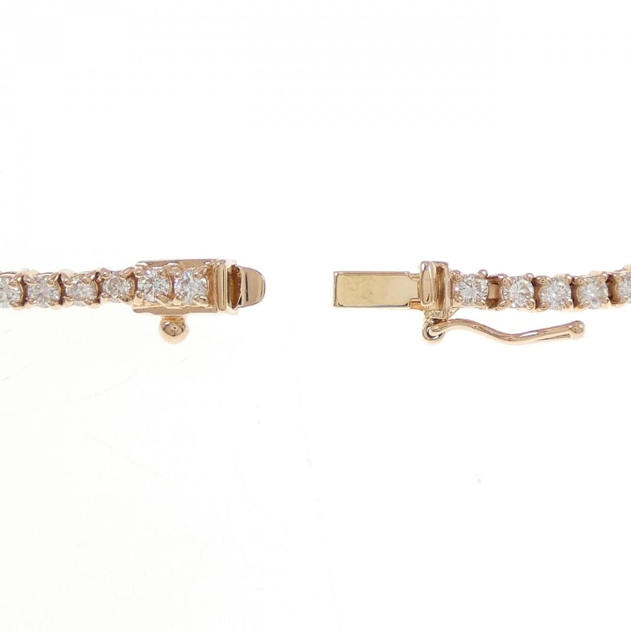 K18PG ダイヤモンド ブレスレット 2.00CT