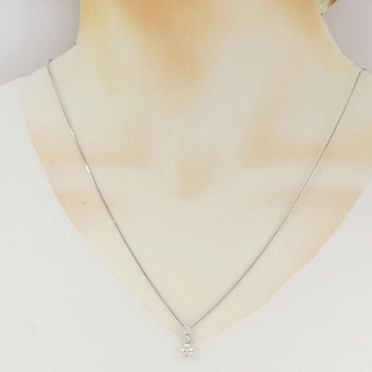 PT900/PT850 ダイヤモンド ネックレス 0.579CT