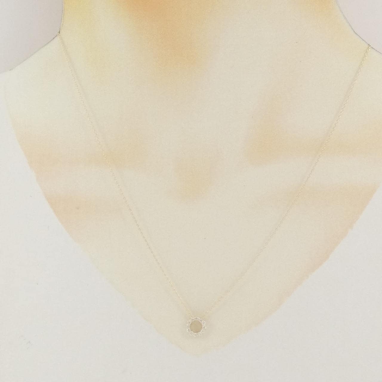 【リメイク】K10YG ダイヤモンド ネックレス 0.18CT