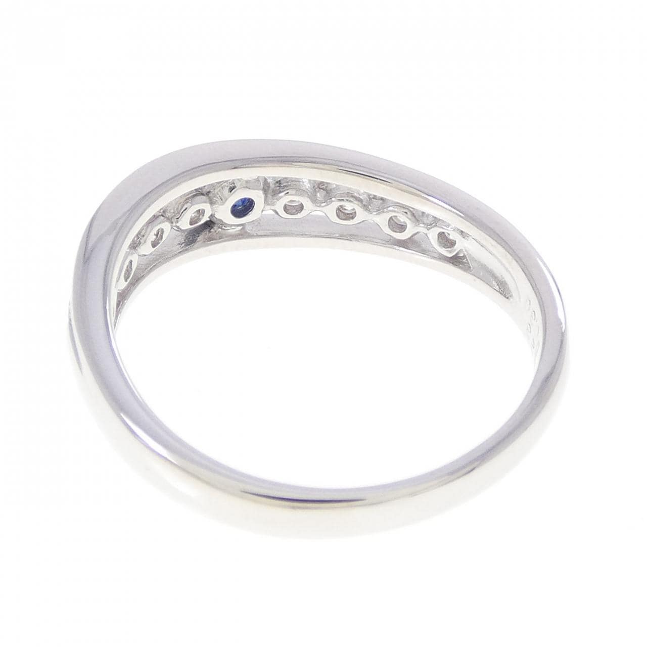 K18WG サファイヤ リング 0.23CT