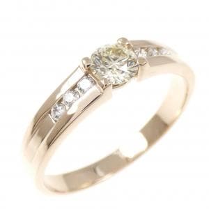 K18PG ダイヤモンド リング 0.405CT