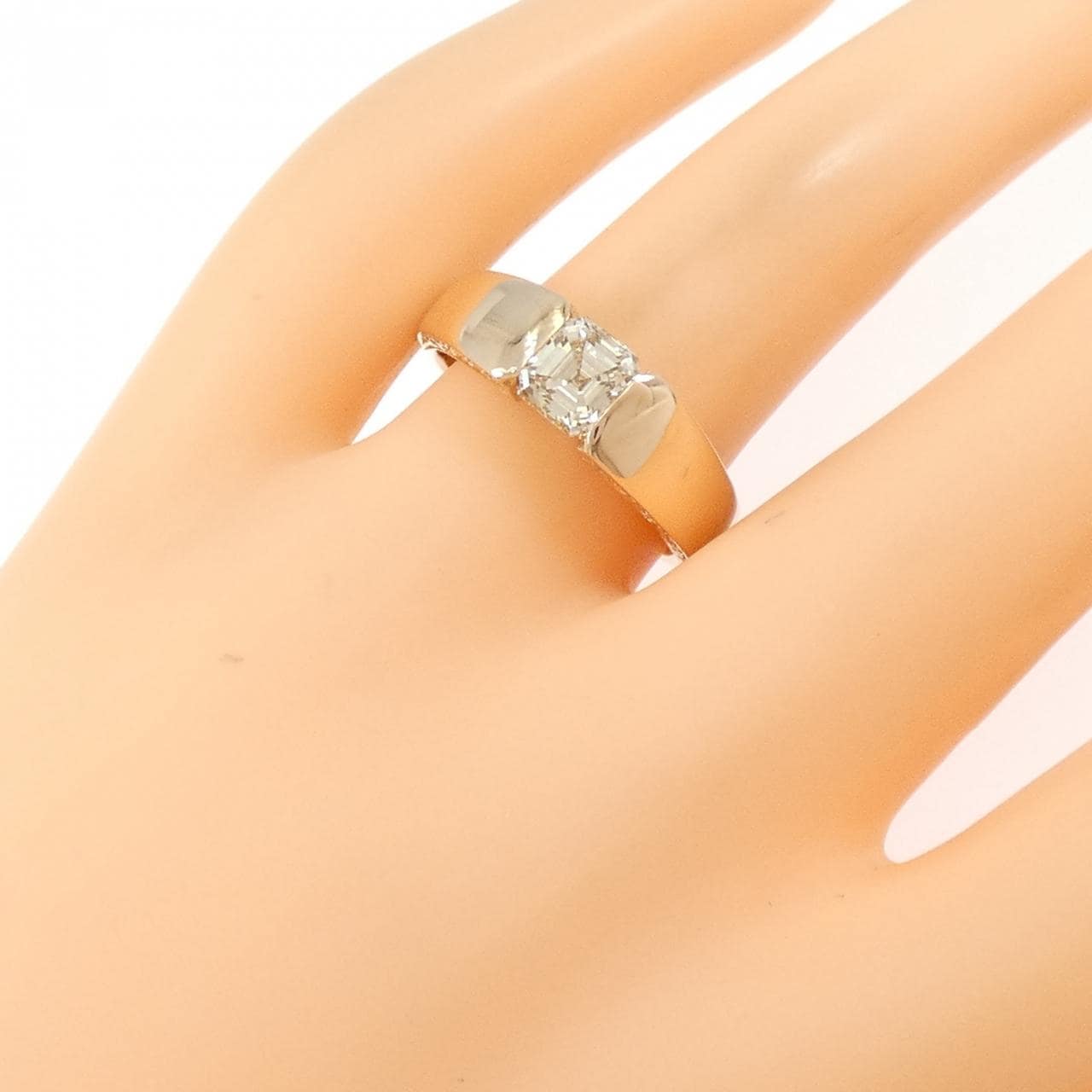 K18PG ダイヤモンド リング 1.007CT