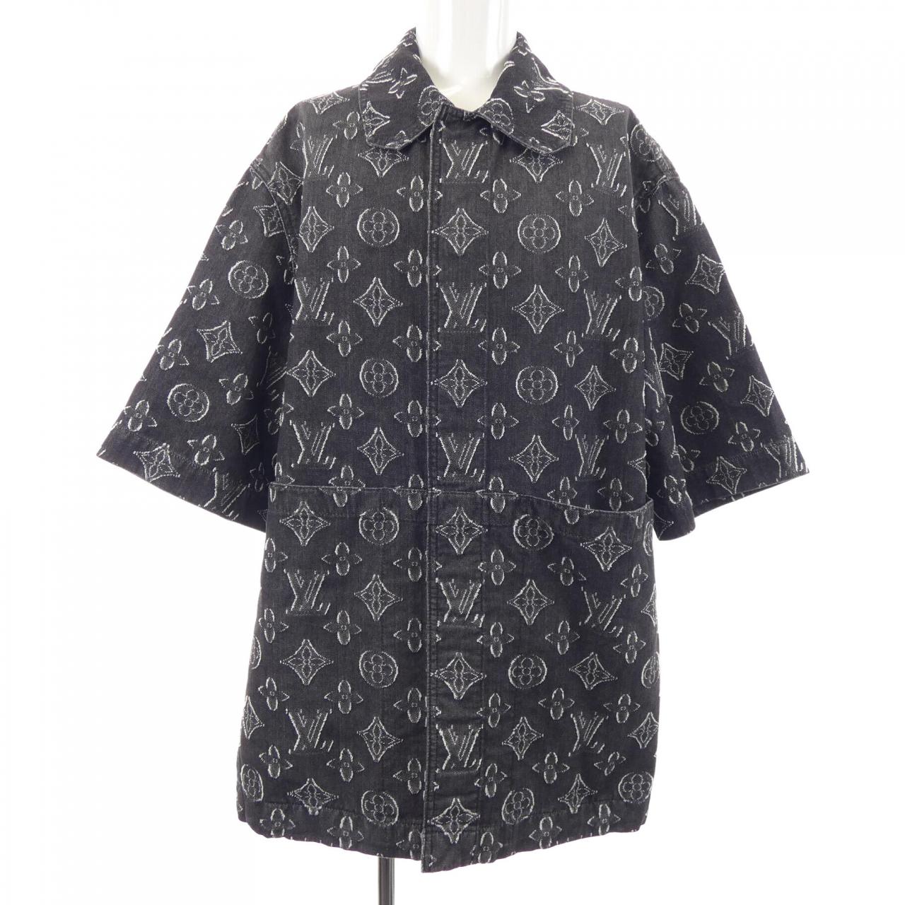 ルイヴィトン LOUIS VUITTON モノグラムショートスリーブシャンブレーシャツ HPS73WARS S／Sシャツ