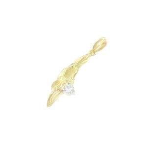 K18YG/PT900 ダイヤモンド ペンダント 0.11CT