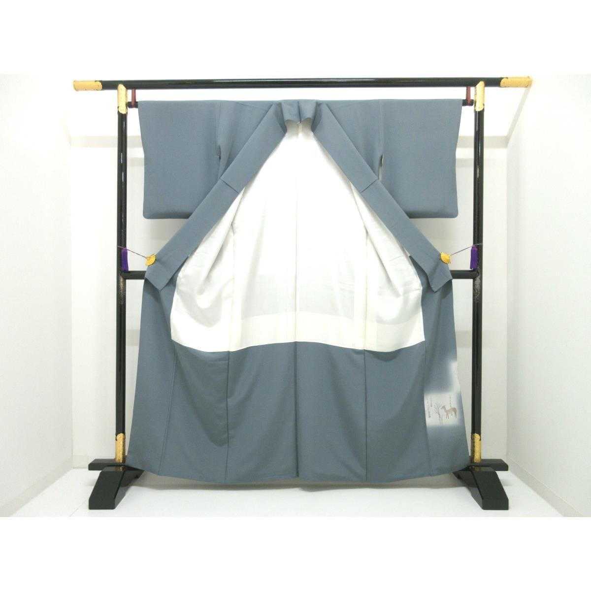 色留袖　訪問着兼用　友禅加工　身幅Ｌ寸