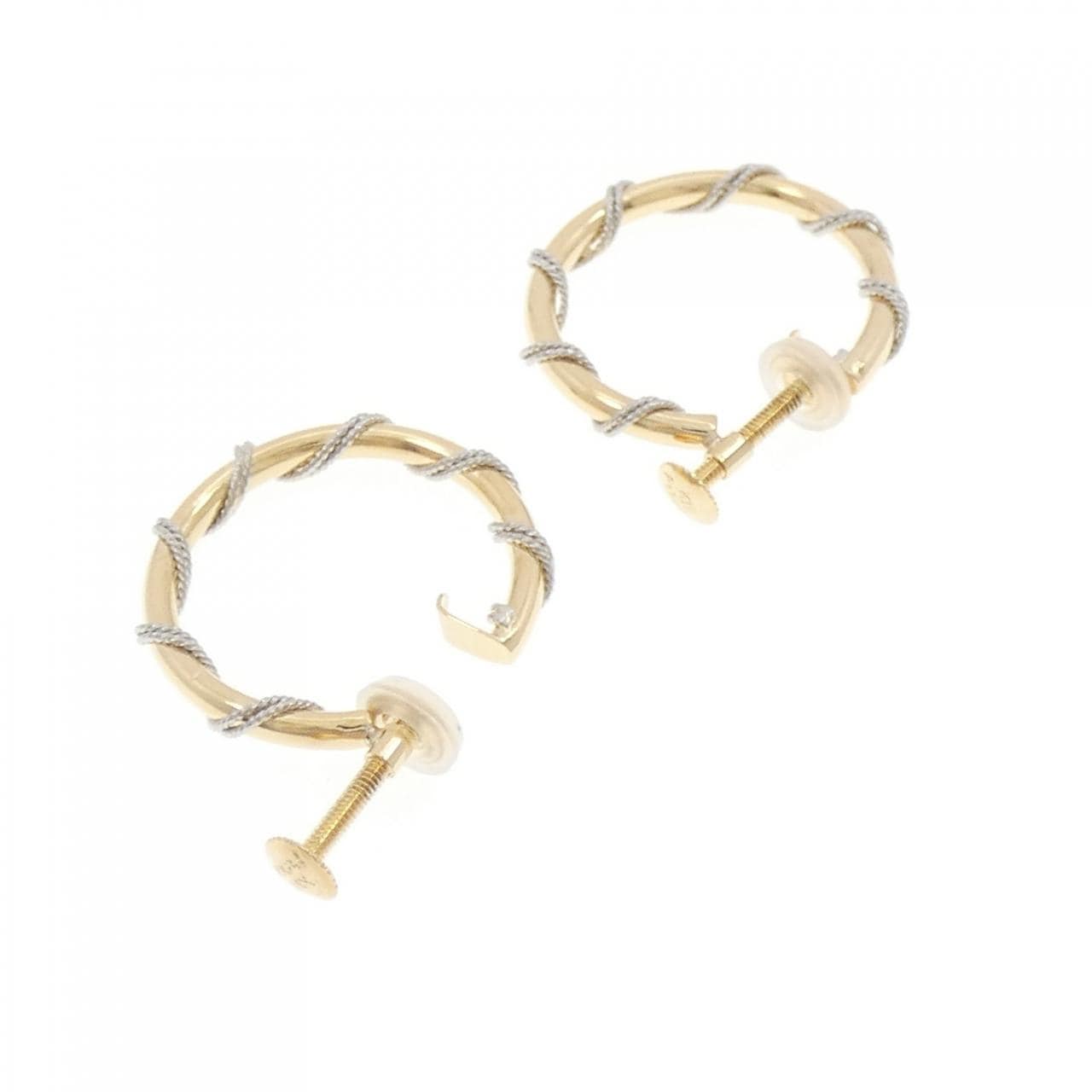 K18YG/PT900 Earrings