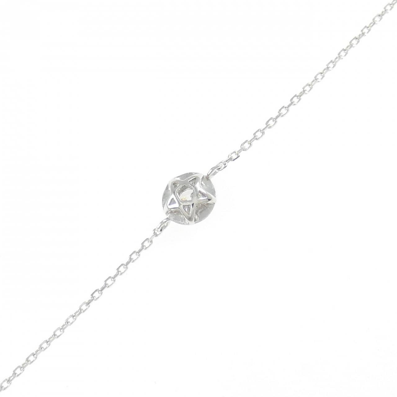 K18WG ダイヤモンド ブレスレット 0.092CT