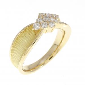 K18YG ダイヤモンド リング 0.30CT