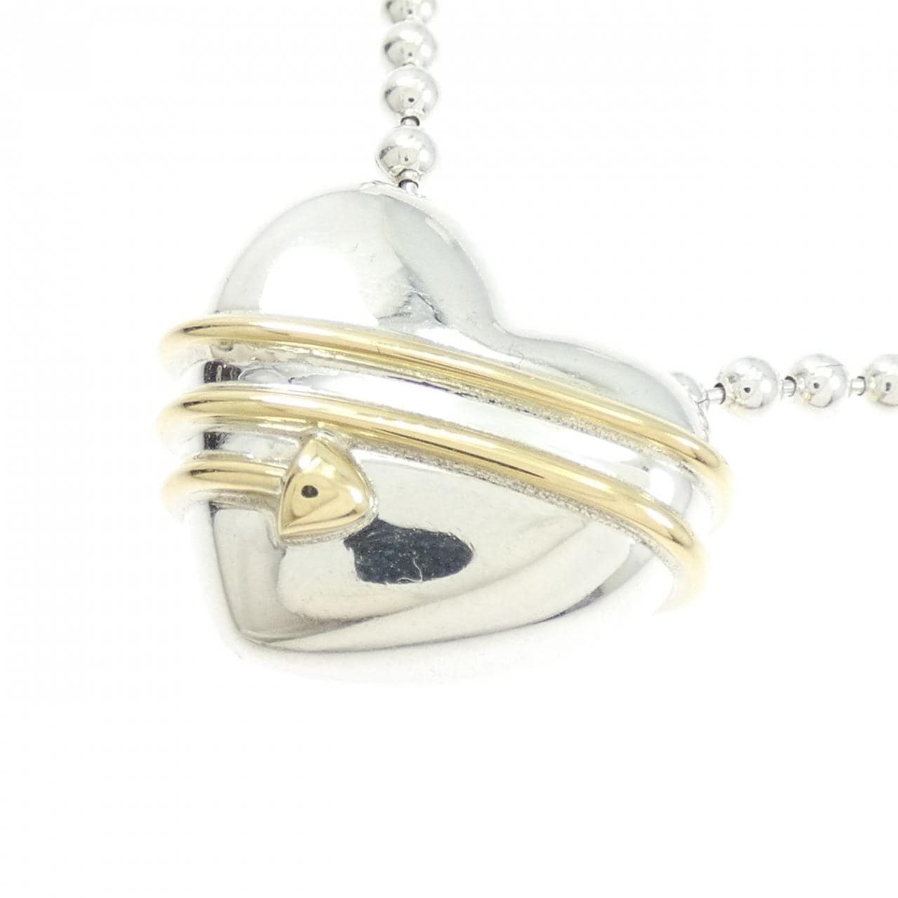 【ヴィンテージ】ティファニー ハート 925/750YG ネックレス