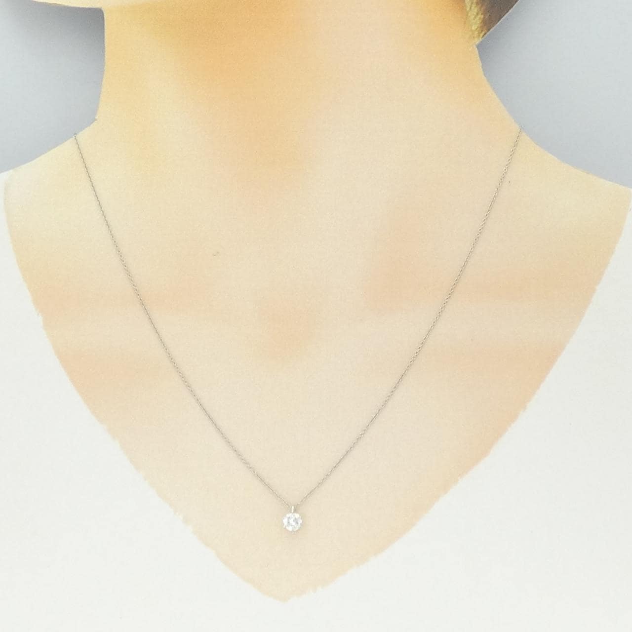 【リメイク】PT900/PT850 ダイヤモンド ネックレス 0.329CT E I1 VG