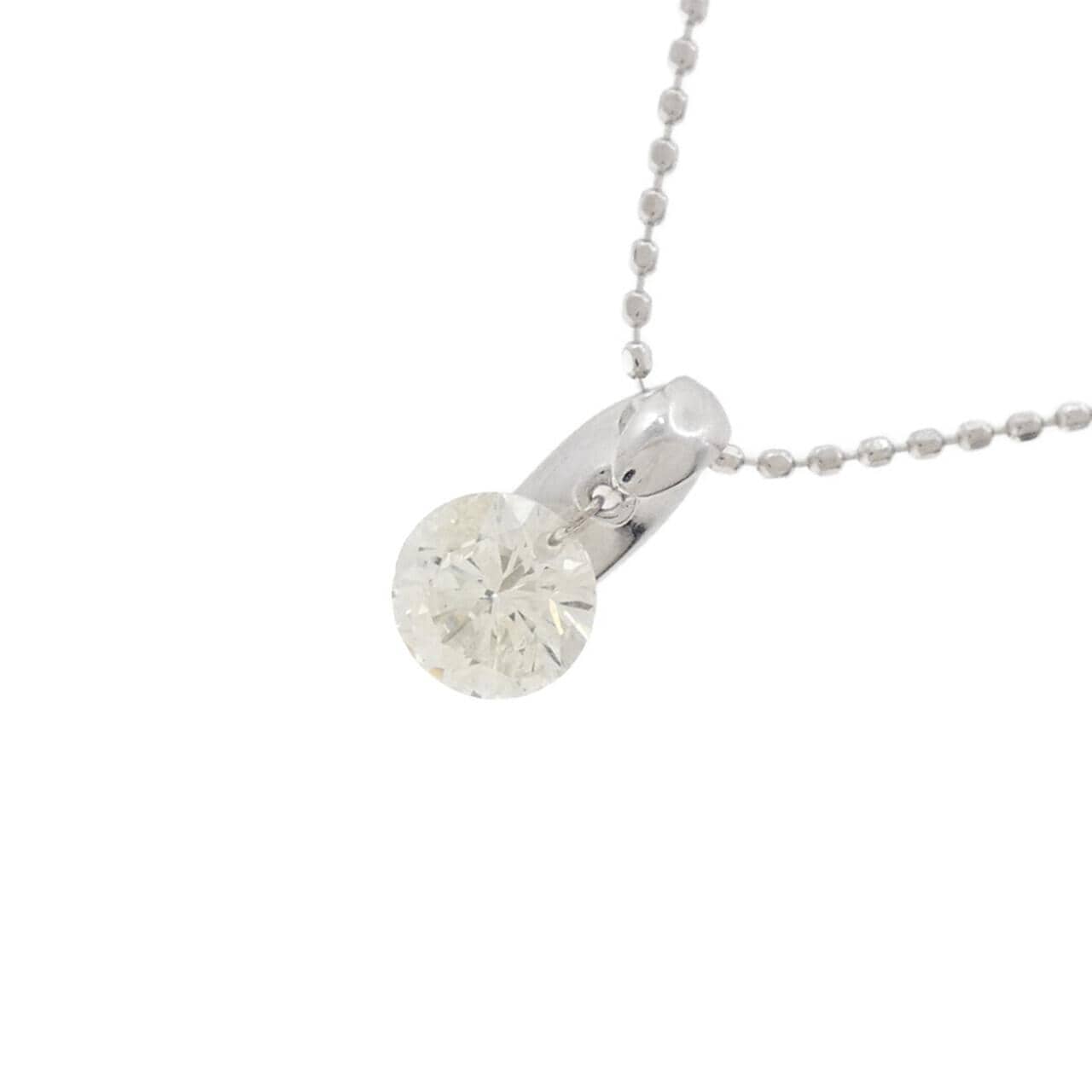 K18WG ダイヤモンド ネックレス 0.56CT