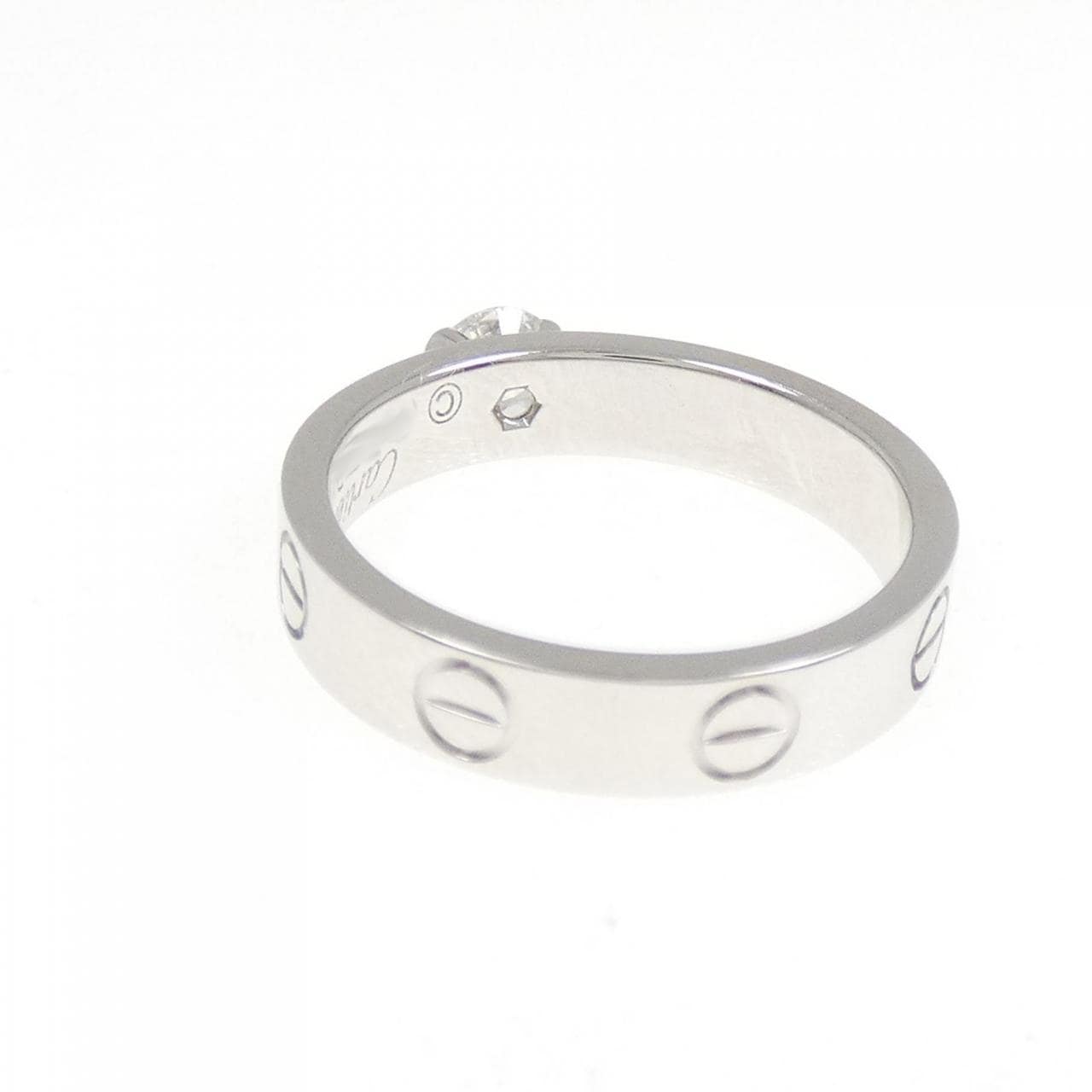 カルティエ ミニラブリング ソリテール リング 0.25CT