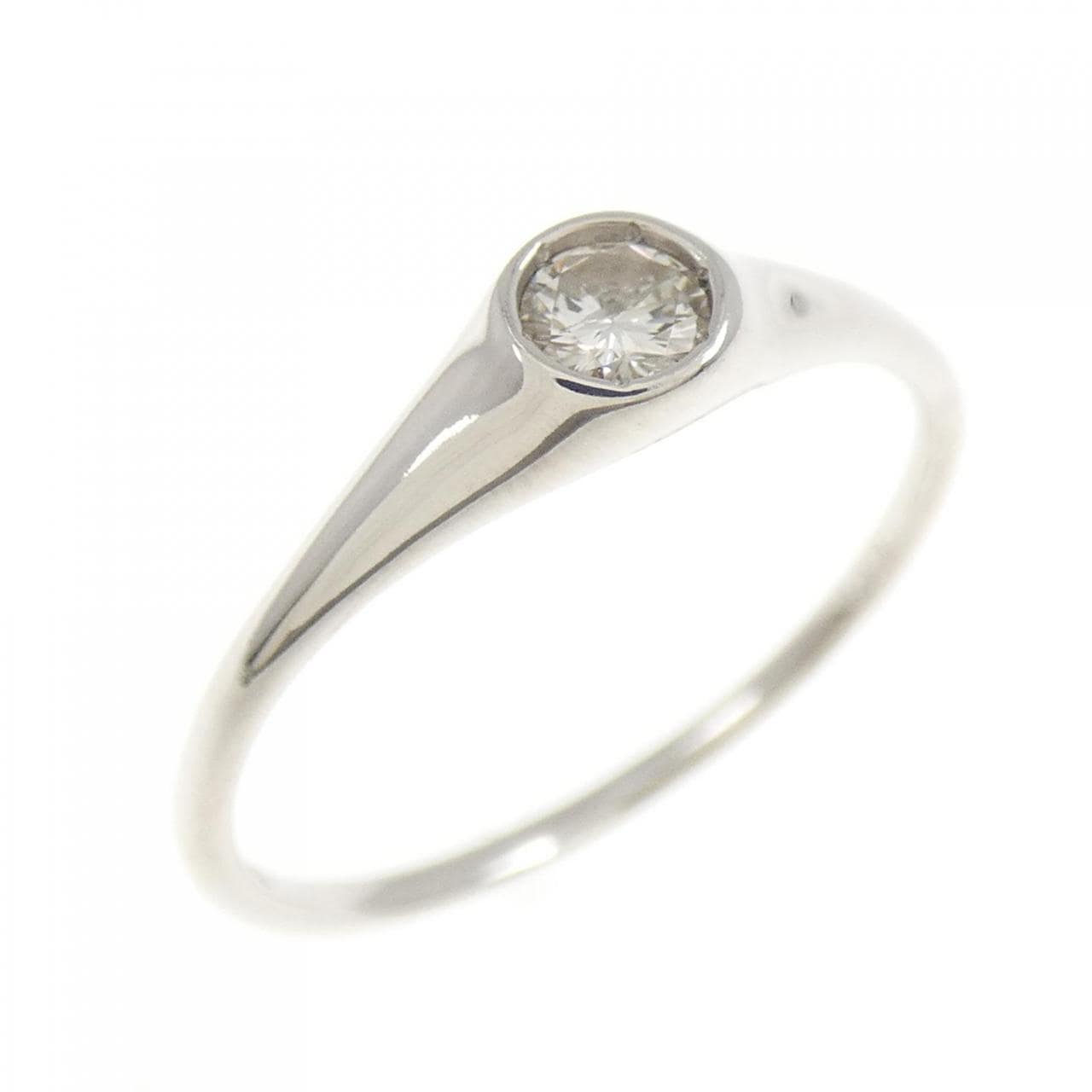 K18WG ダイヤモンド リング 0.10CT