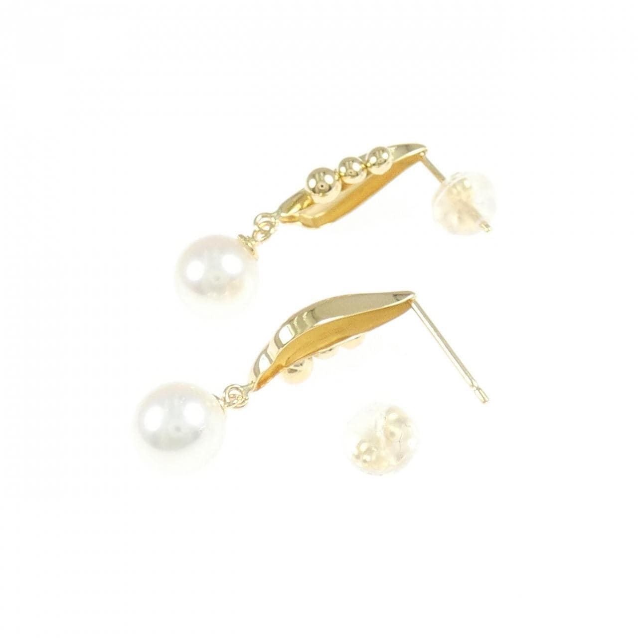 K18YG アコヤパール ピアス 6.5mm