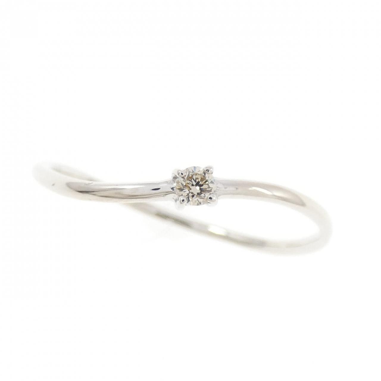 K18WG ダイヤモンド リング 0.06CT