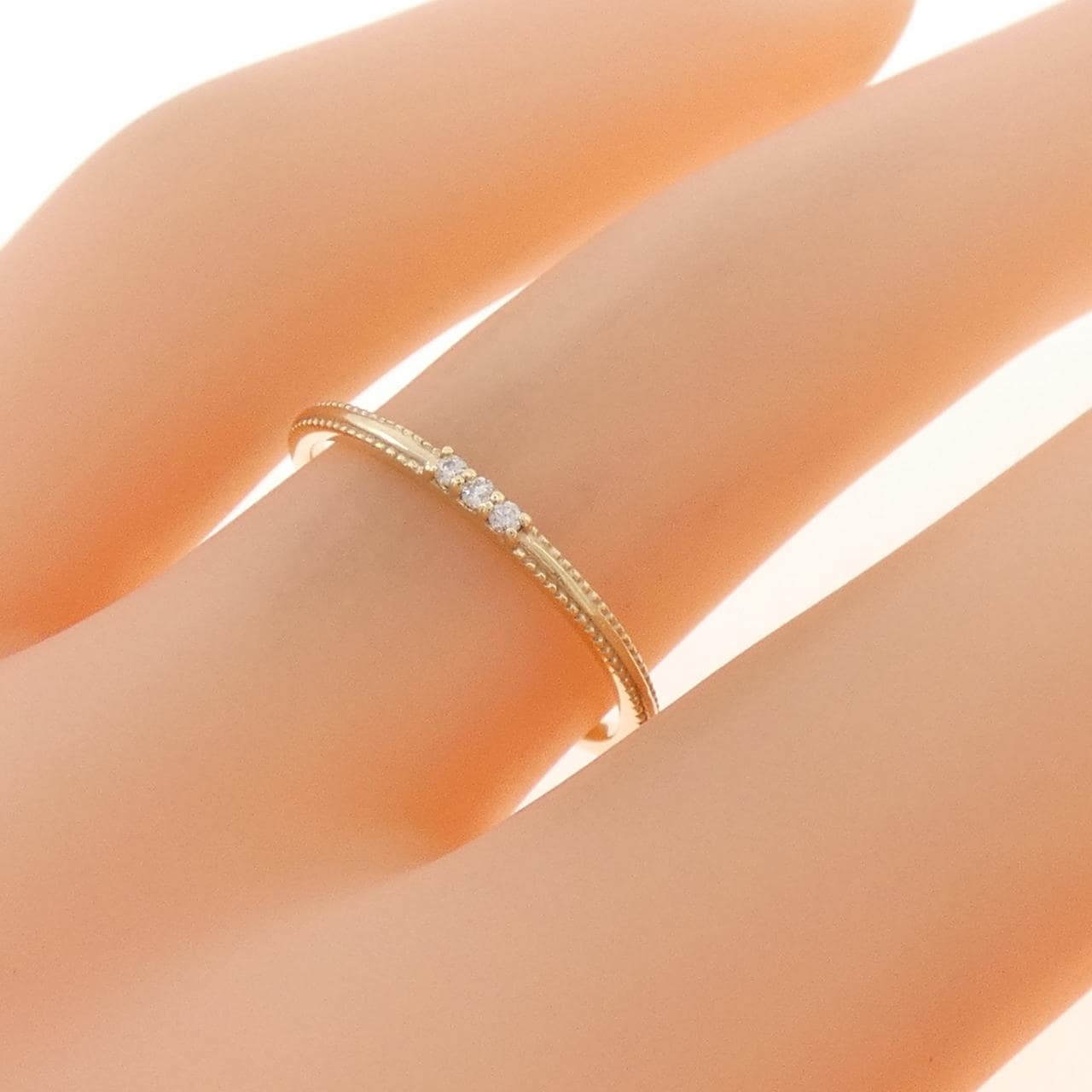 K10YG ダイヤモンド リング 0.02CT