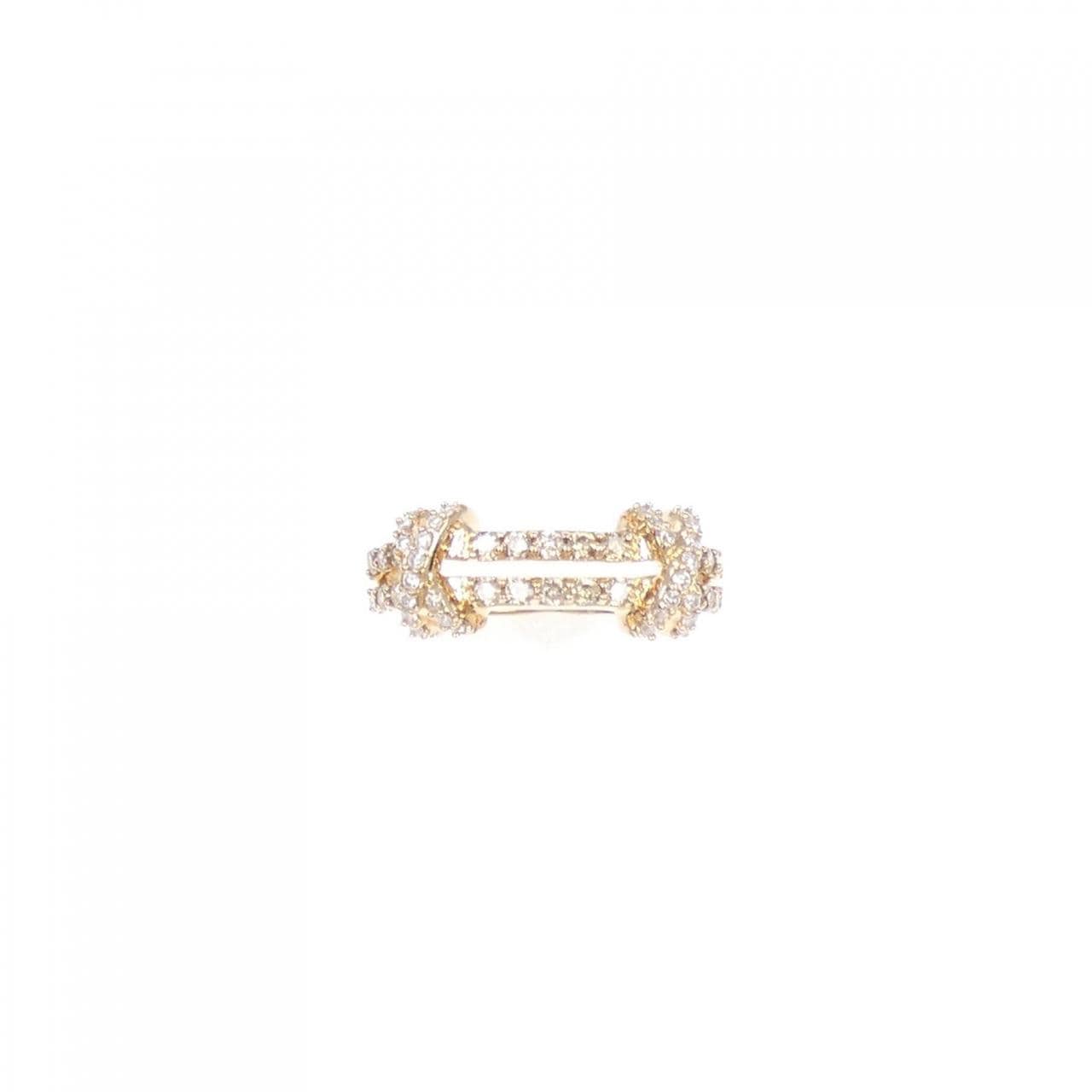 K18PG ダイヤモンド リング 0.15CT