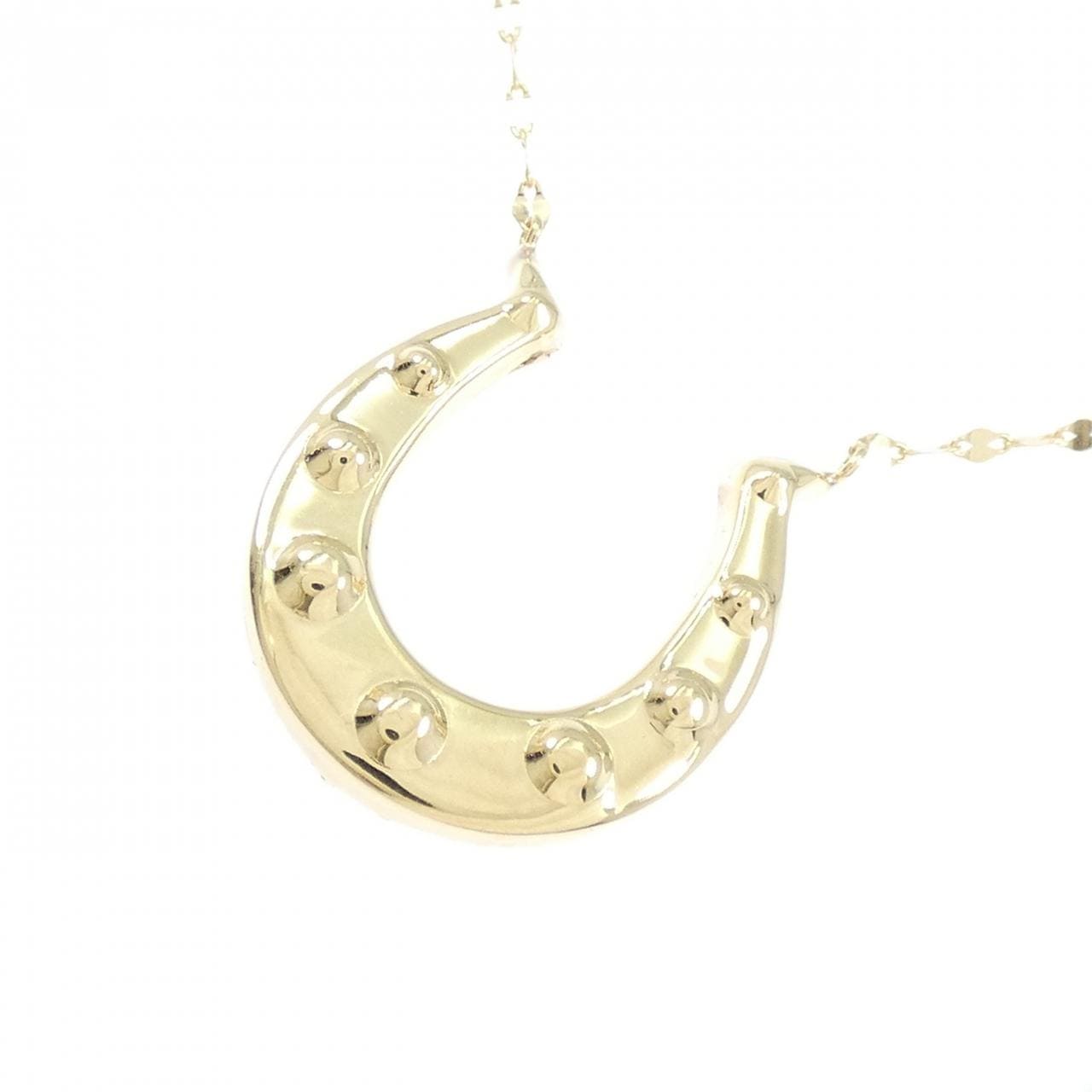 K18YG ホースシュー ネックレス