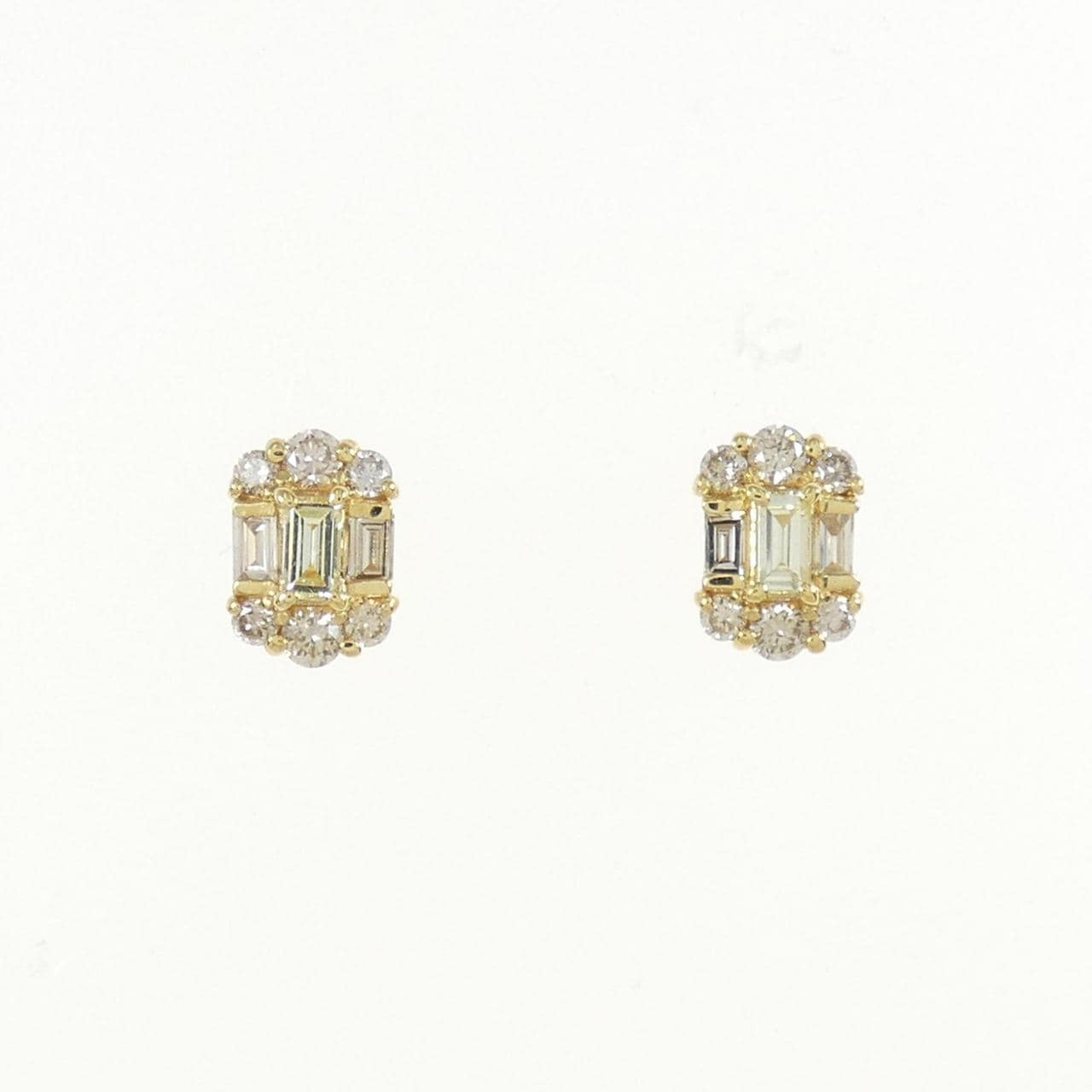 [BRAND NEW] K18YG Diamond earrings 0.40CT