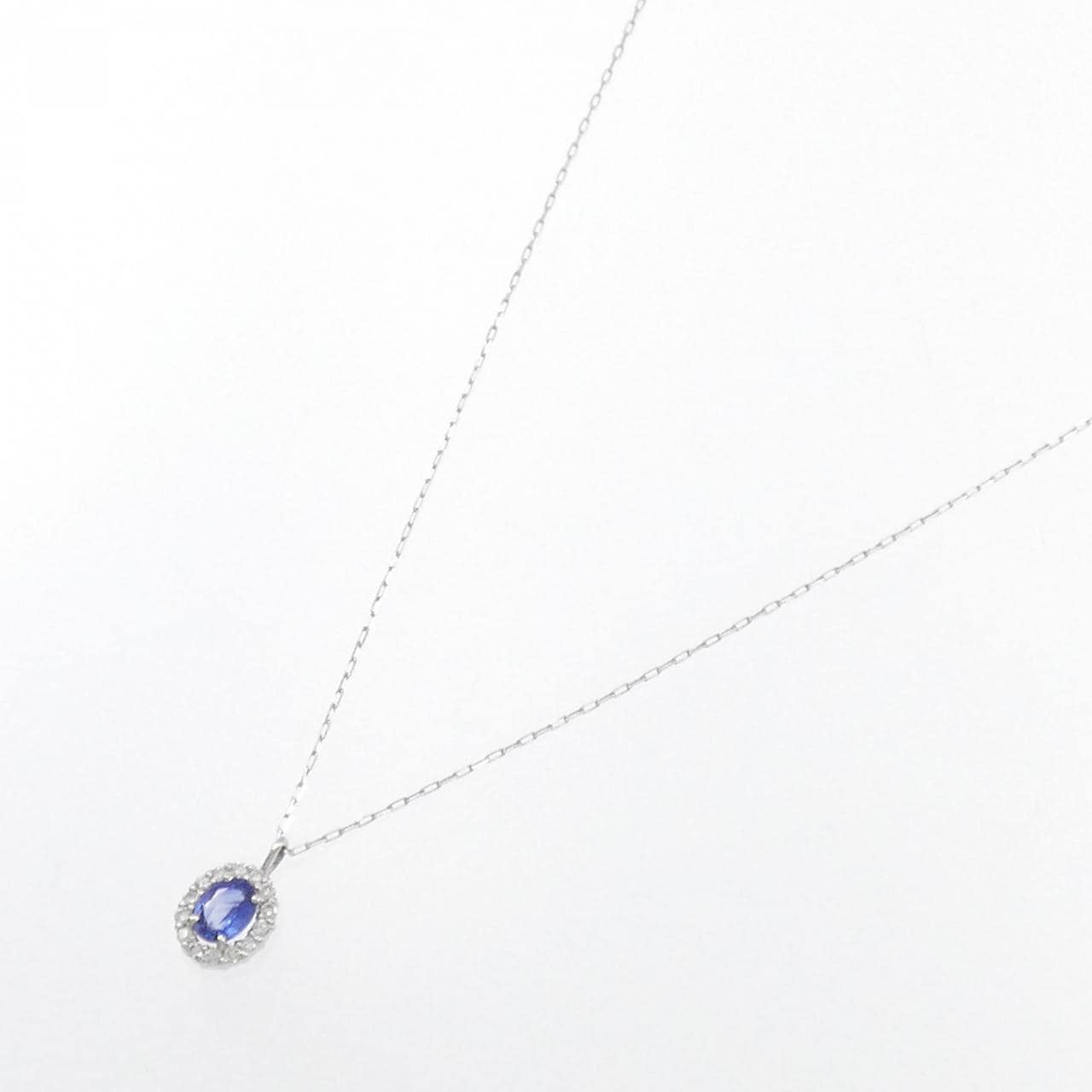 [BRAND NEW] PT Sapphire Necklace 0.20CT