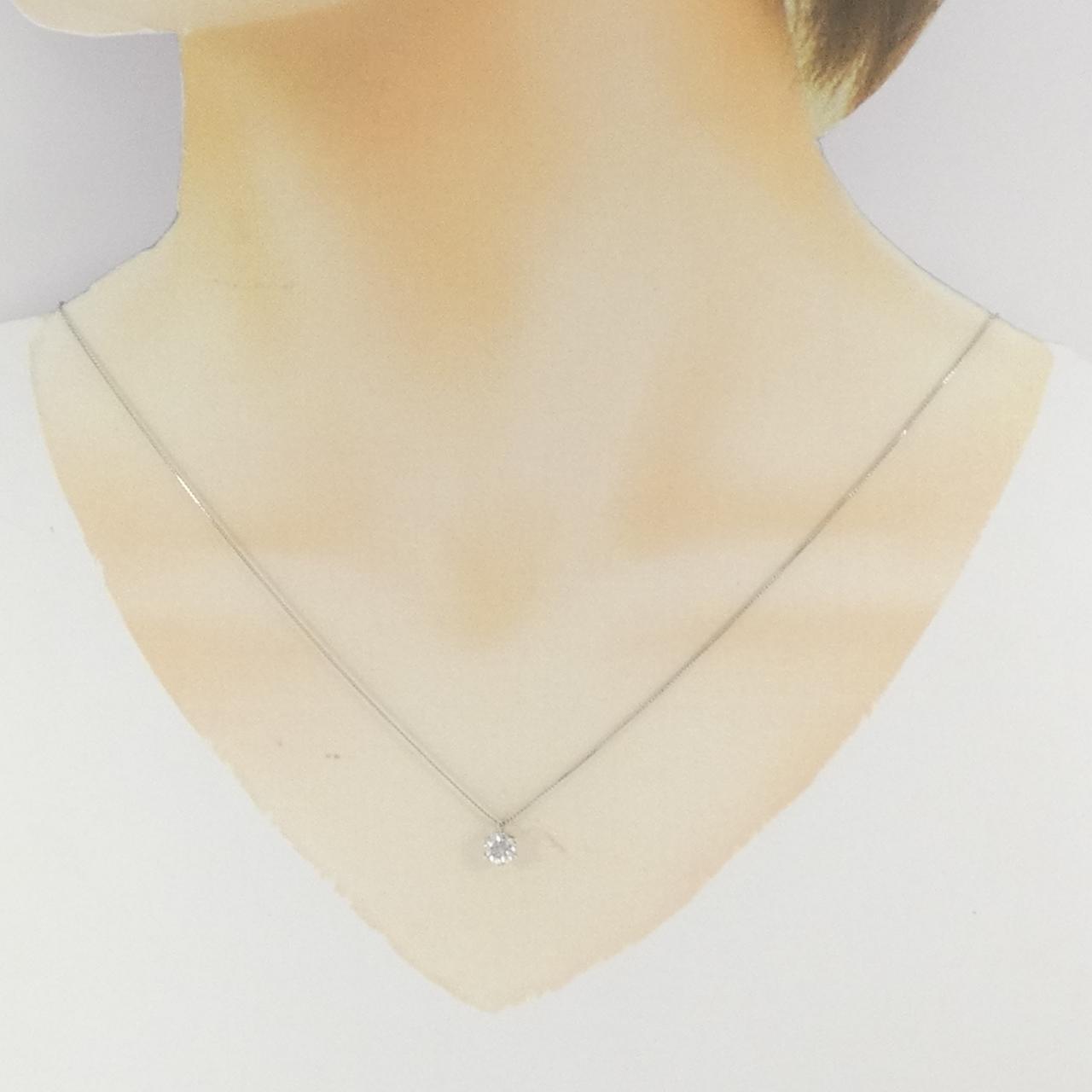 PT/PT850 ソリティア ダイヤモンド ネックレス 0.599CT