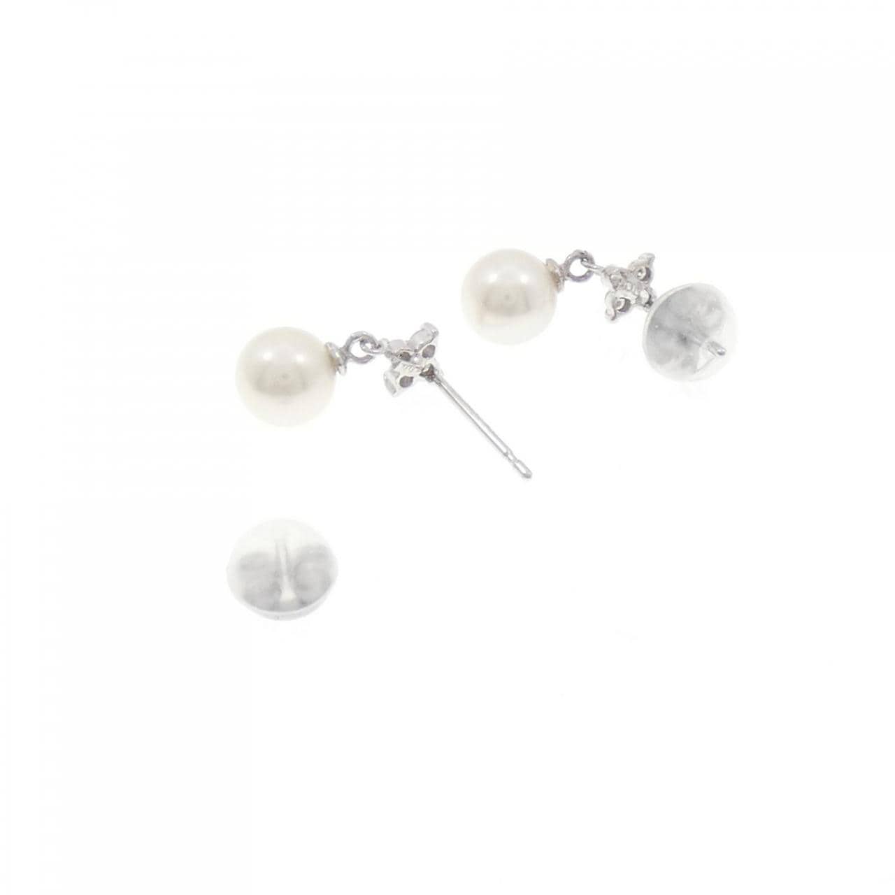 K14WG アコヤパール ピアス 5.2mm